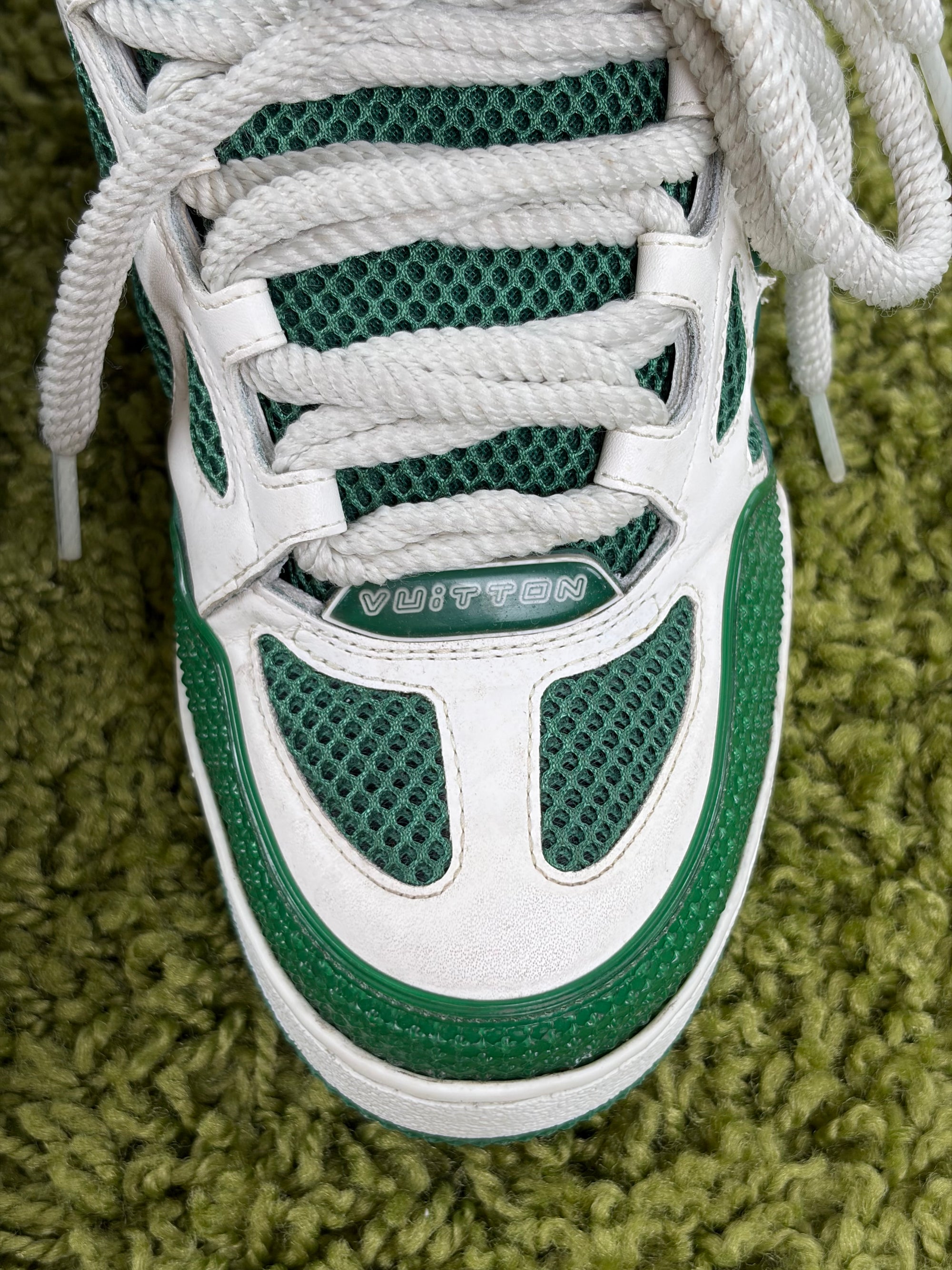 Louis vuitton skate Size 5.5=39.5 calza 40.5 bianca e verde