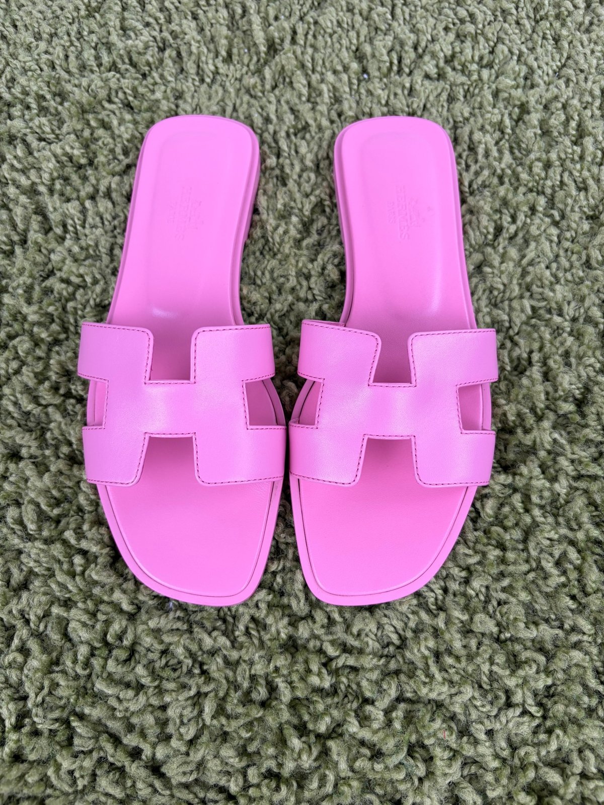 Sandali Piatti Hermès Oran in pelle Rosa 37 - Second Hand Di Fiore