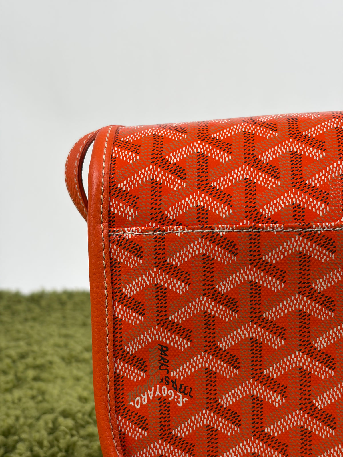 Borsa Goyard Belvedere PM in tela Goyardine Arancione