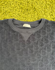 T-Shirt Christian Dior Blu Navy in jacquard oblique S