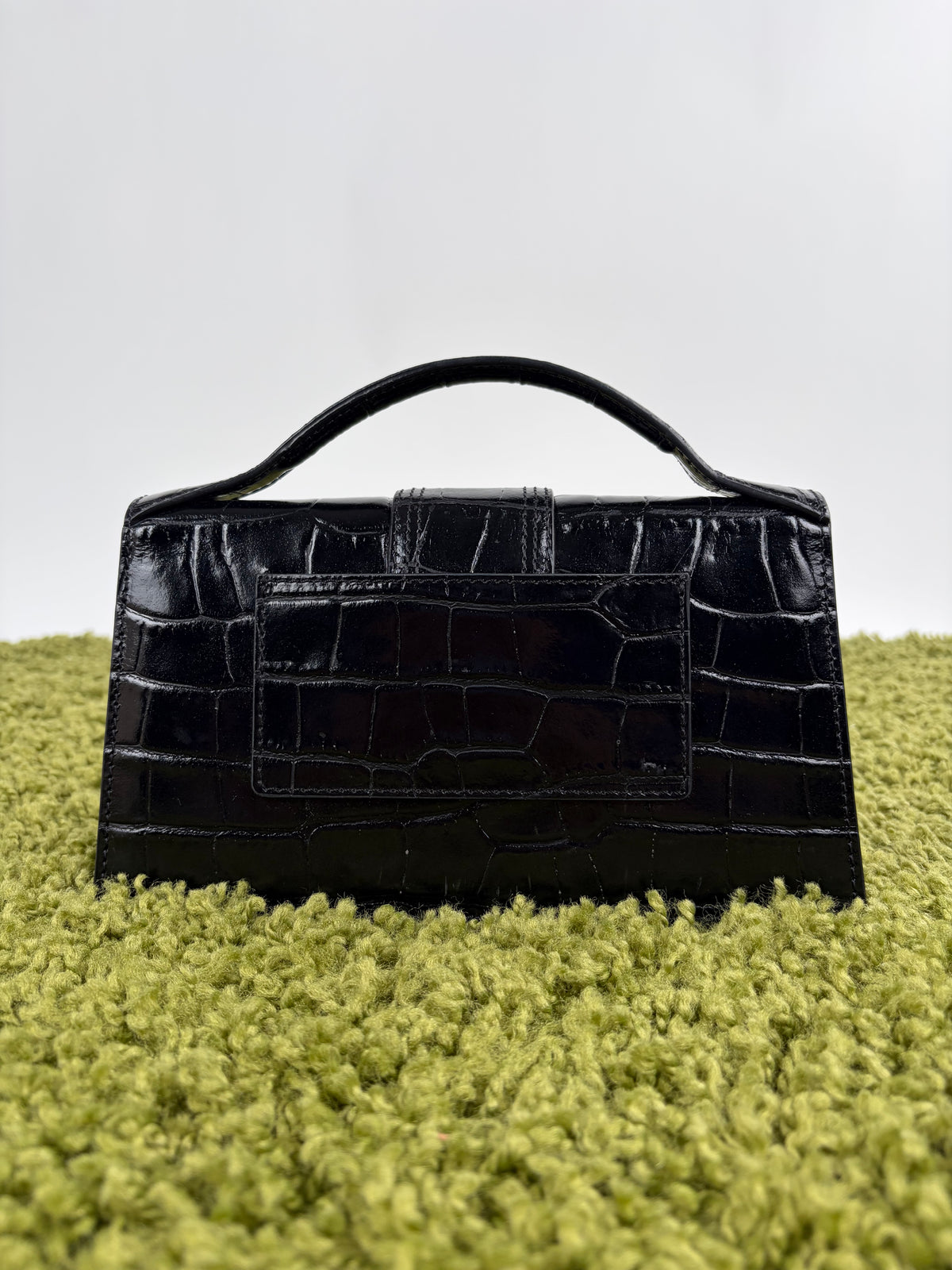Borsa Jacquemus La grande Bambino Coccodrillo Nero