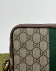 Borsello Gucci beige verde e rosso