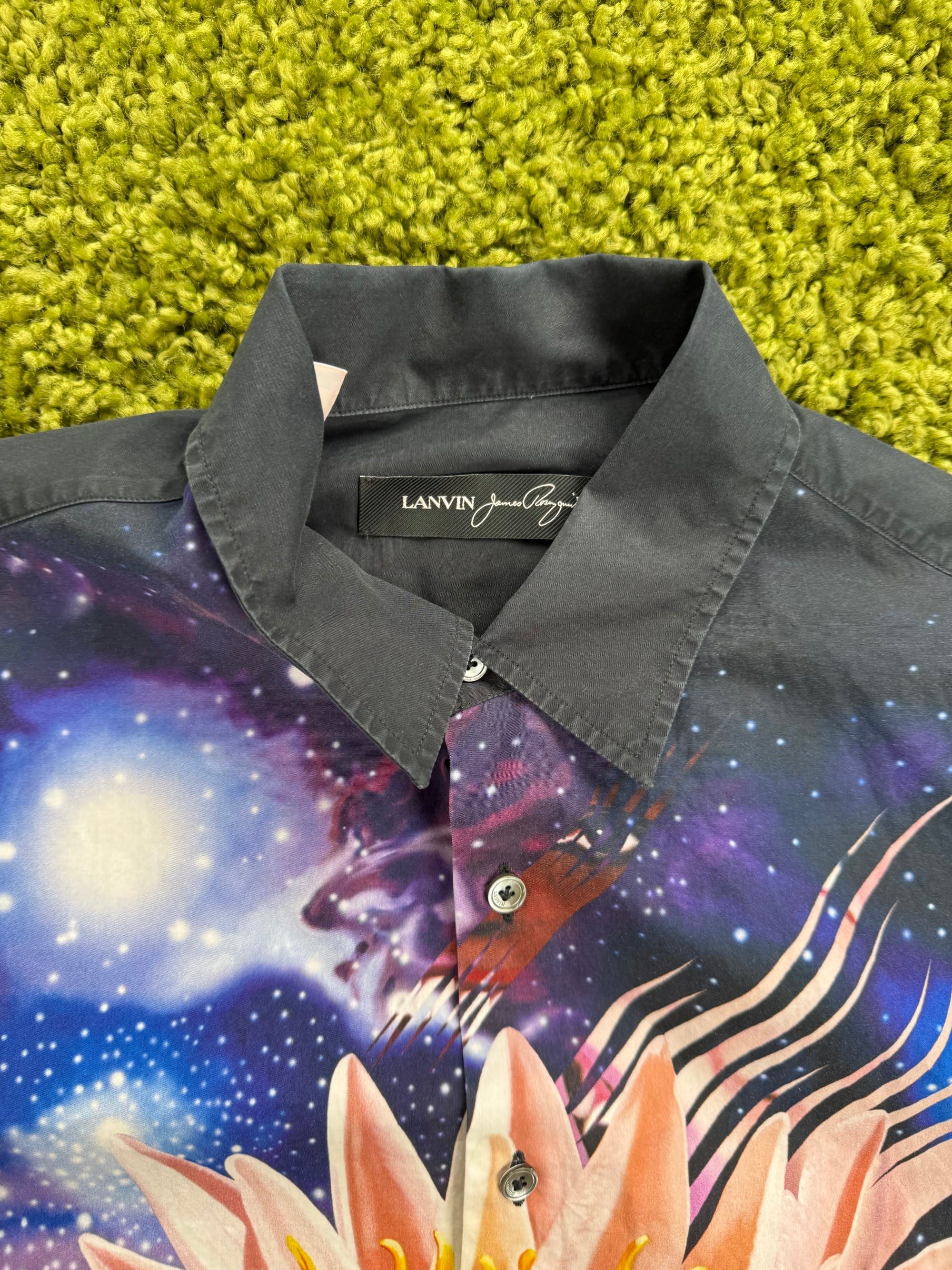 Camicia Lanvin nera multicolor 40