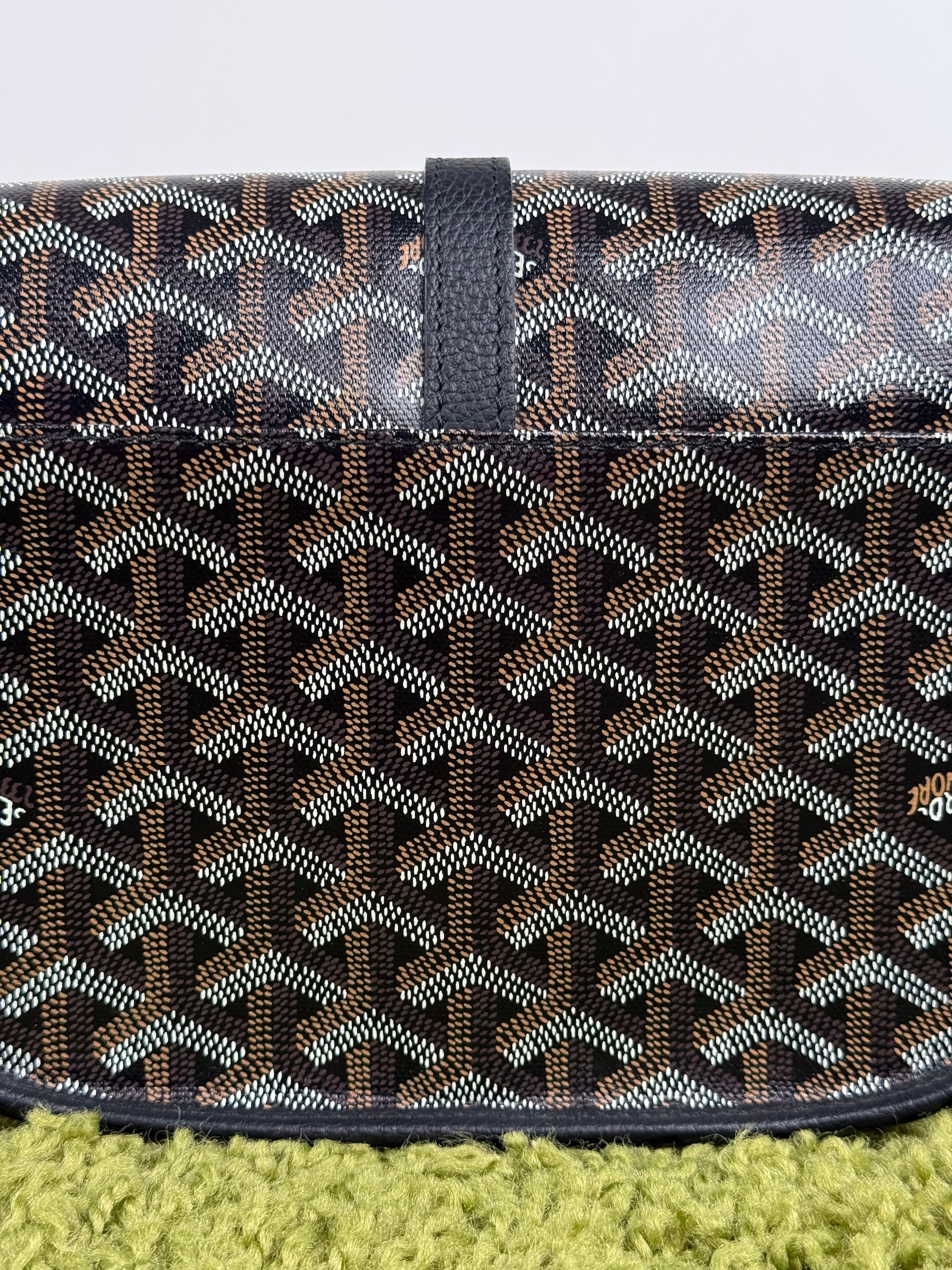 Goyard Borsa a tracolla Belvedère PM in tela Goyardine Nero