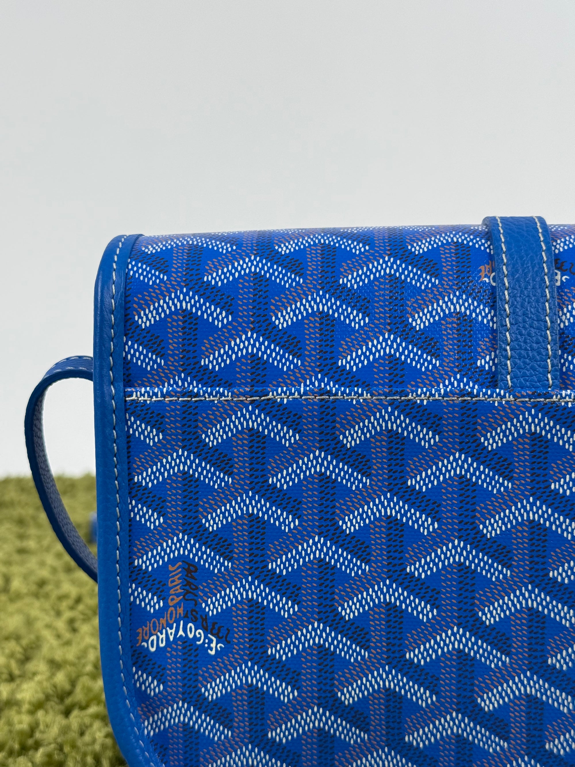 Borsa a tracolla belvedere goyard blu
