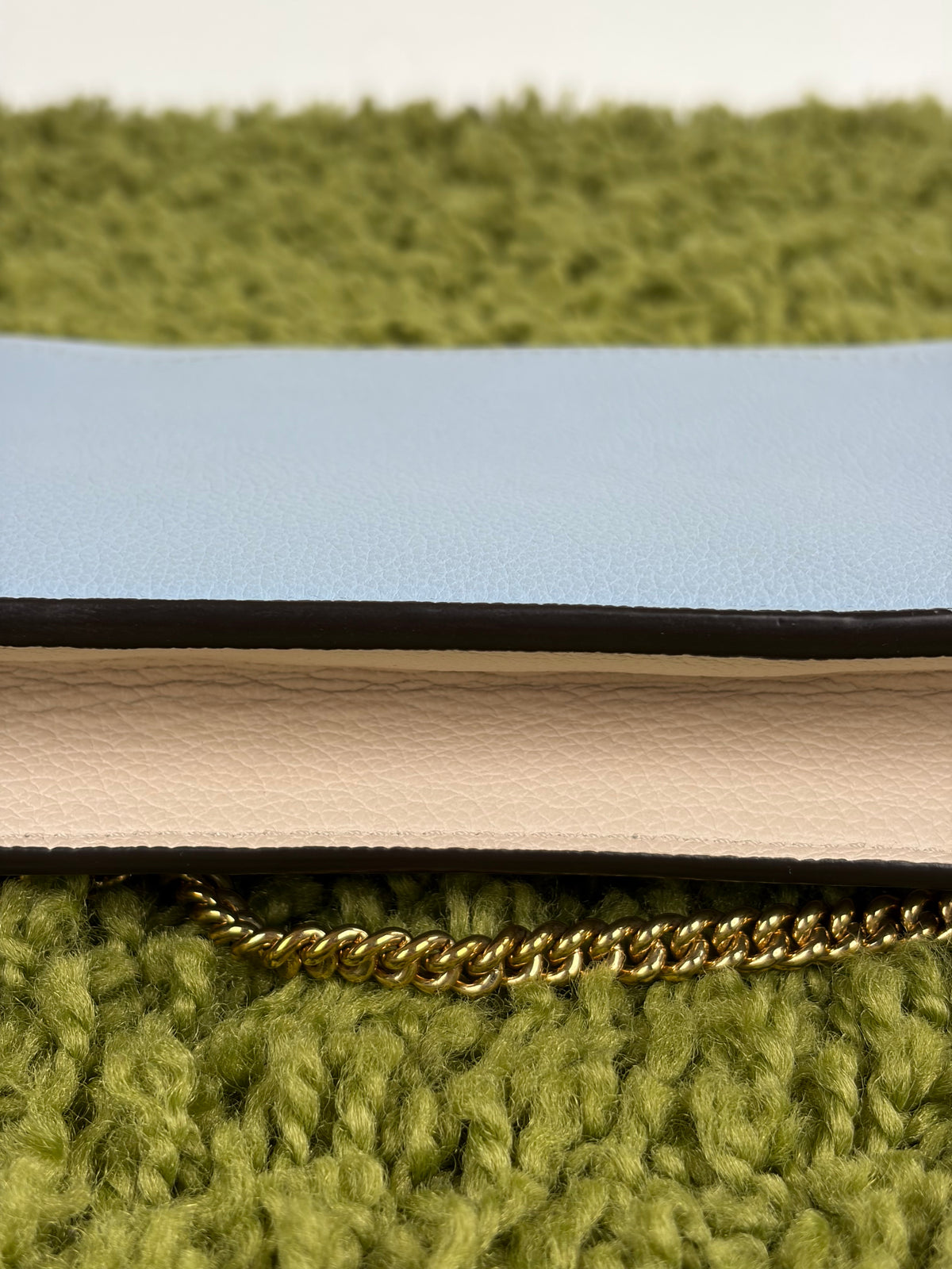 Pochette Louis Vuitton Mylockme Chain Azzurro