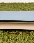 Pochette Louis Vuitton Mylockme Chain Azzurro