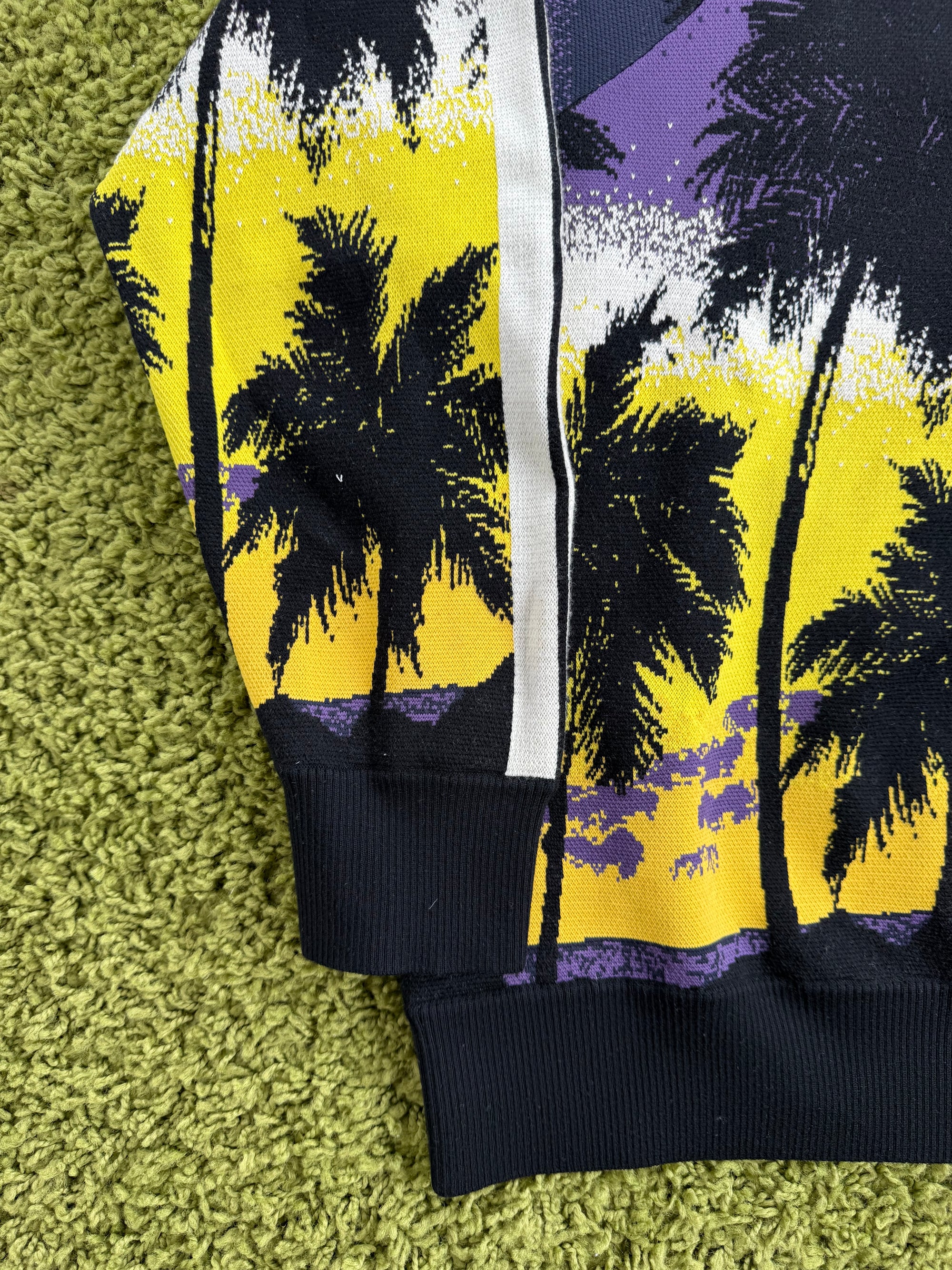 Felpa Sunset Palm Angels Nera Multicolor L