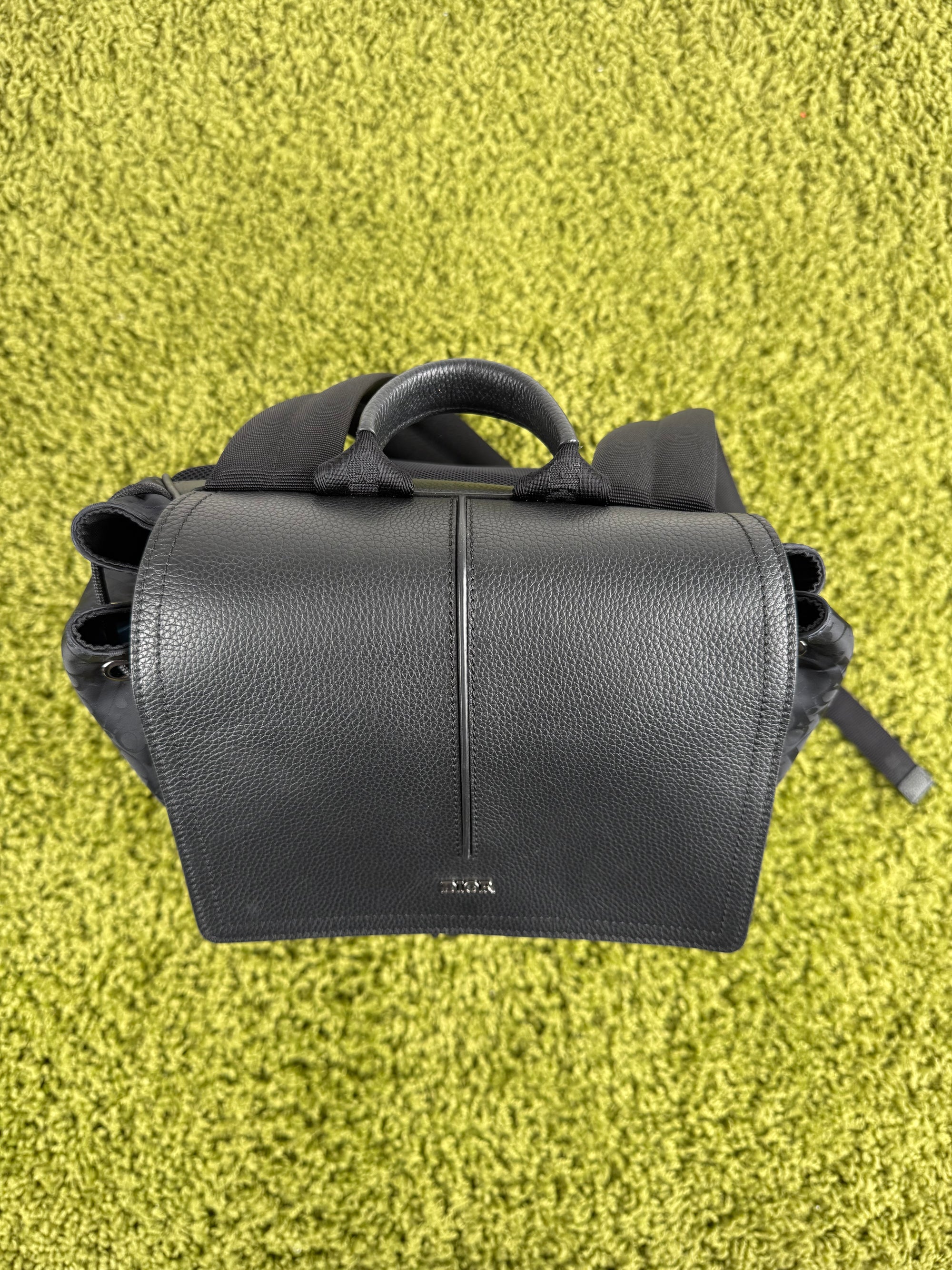 Zaino Dior in Jacquard e pelle di vitello