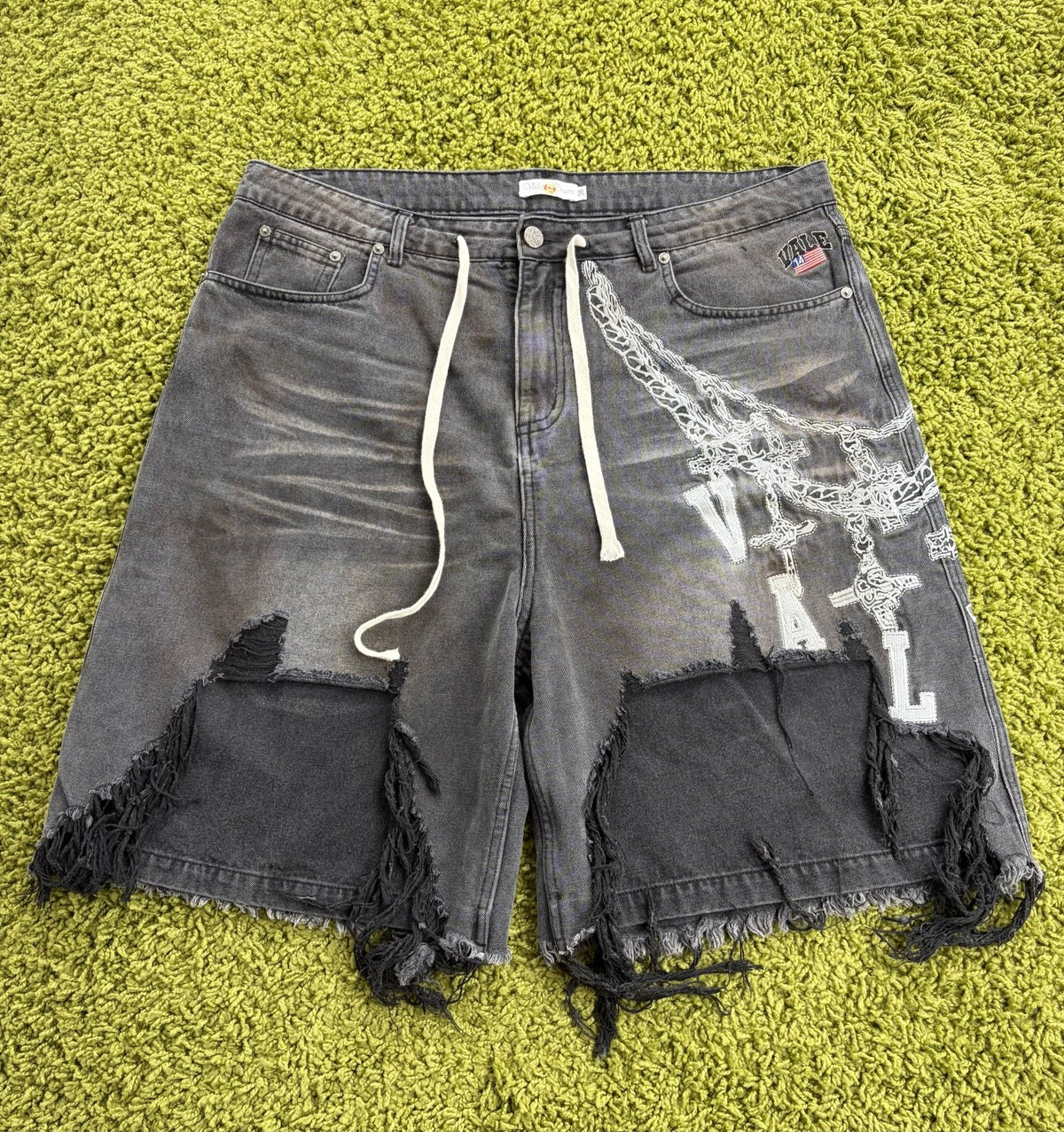 Pantaloncini Valley Dreams In Denim Grigio 36 - Second Hand Di Fiore