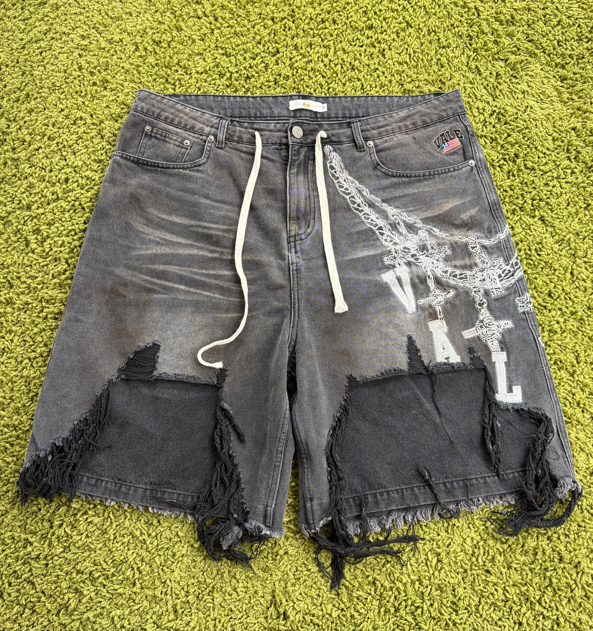 Pantaloncini Valley Dreams In Denim Grigio 36