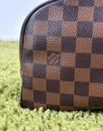 Beauty Case Louis Vuitton in tela Damier Marrone
