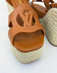 Tacco Louis Vuitton Size 38 marrone e beige