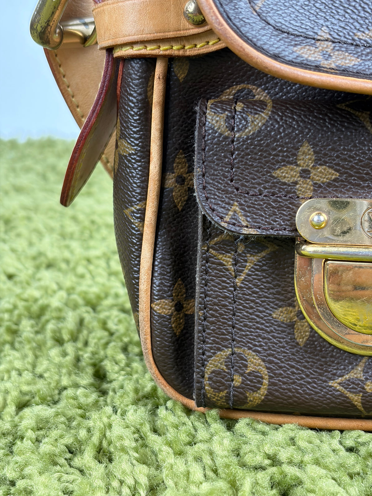 Borsa Monogram Hudson PM Louis Vuitton Marrone