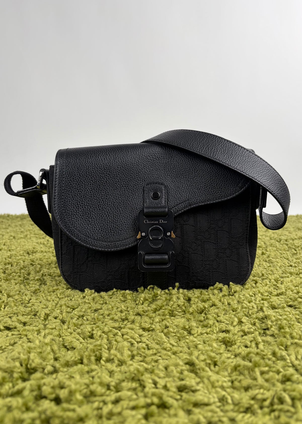 Borsa a tracolla mini saddle Christian Dior Nera