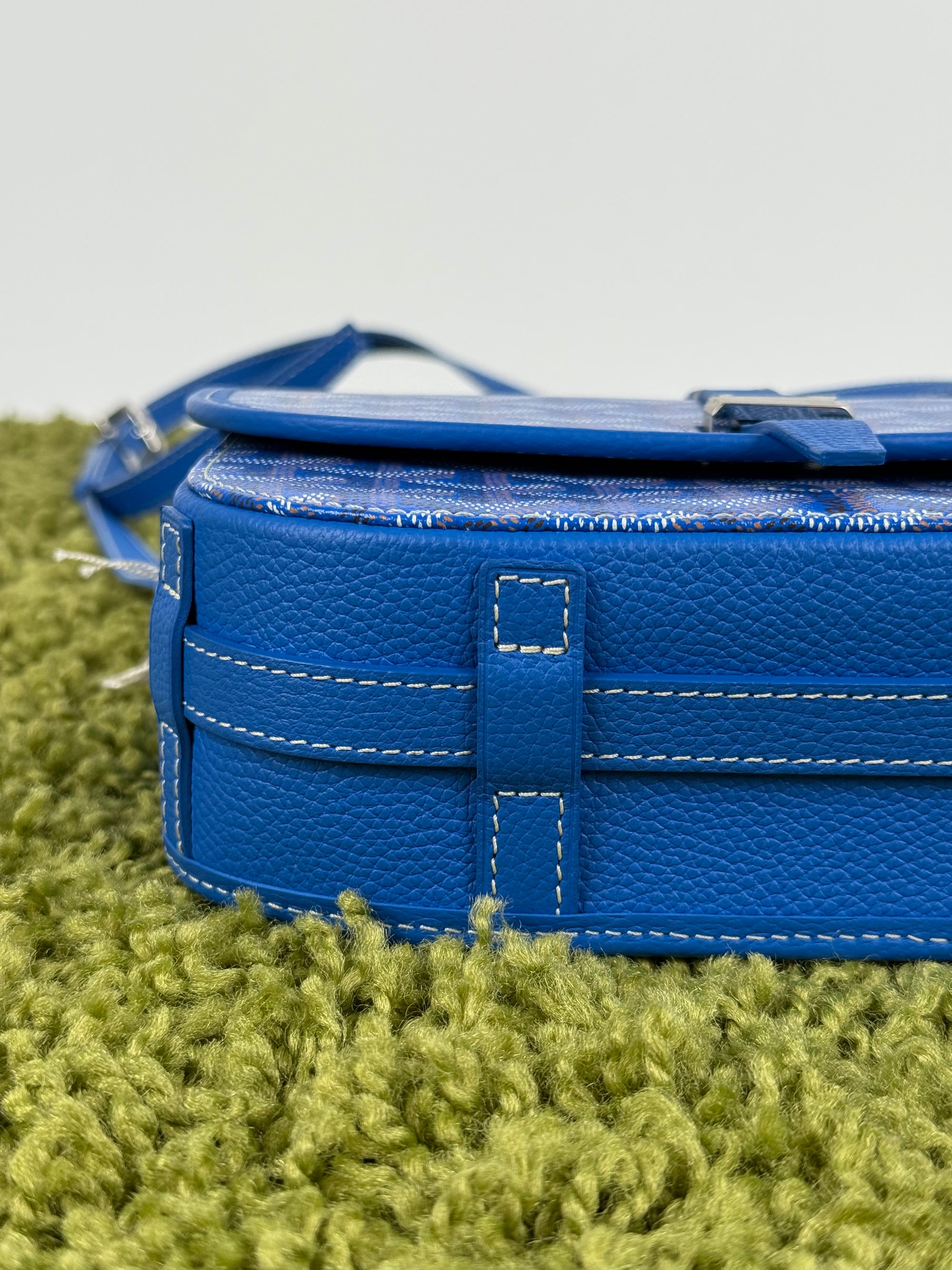Borsa a tracolla belvedere goyard blu