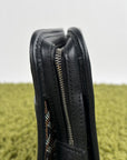Pochette Goyard Jouvence MM in tela Goyardine Nera