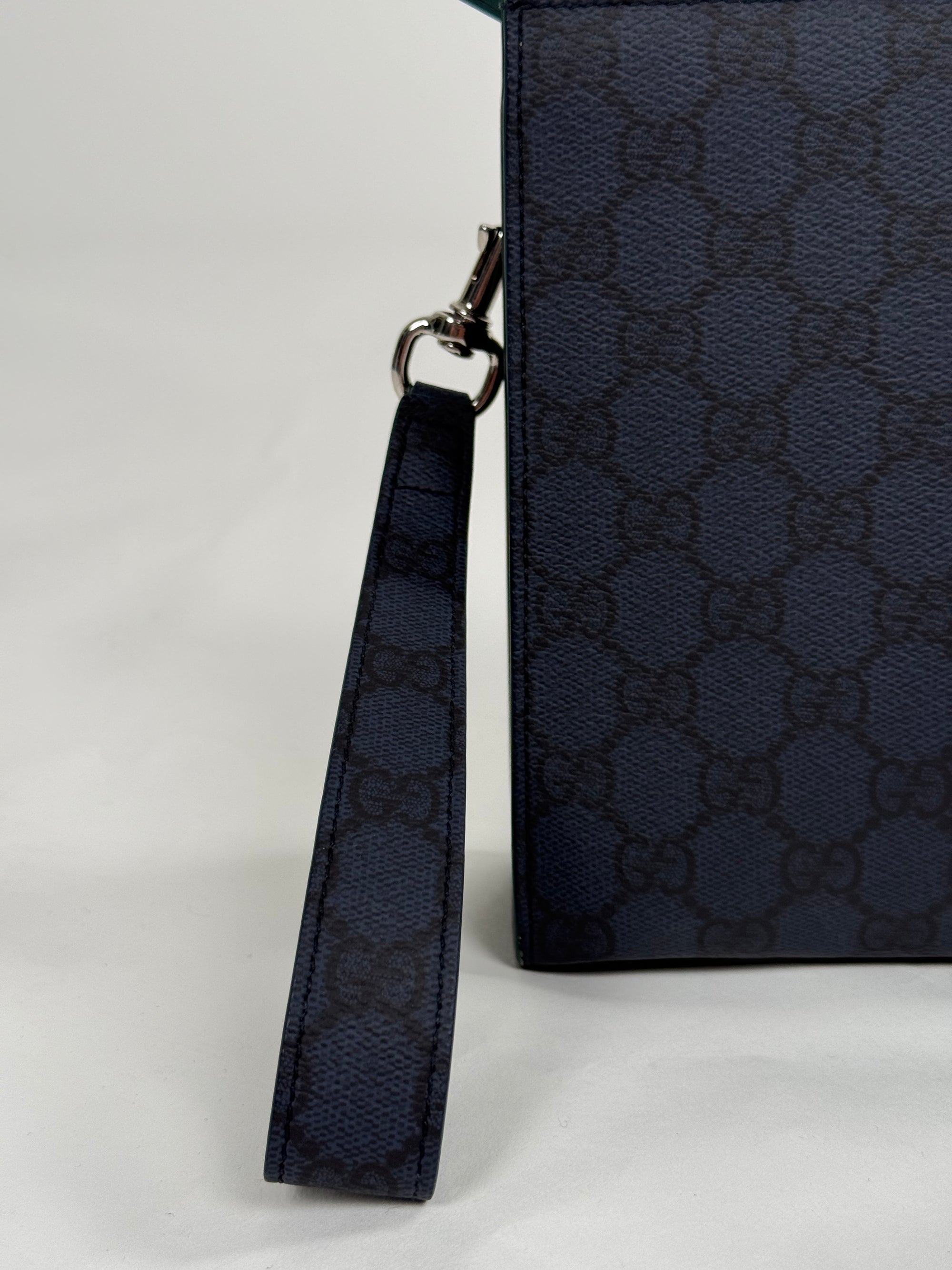 Pochette Gucci blu e verde