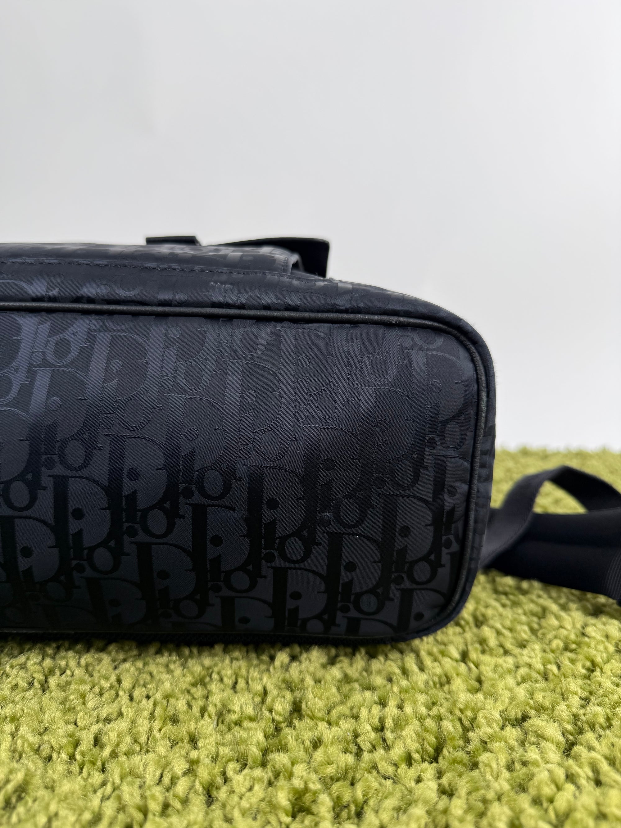 Zaino Dior in Jacquard e pelle di vitello