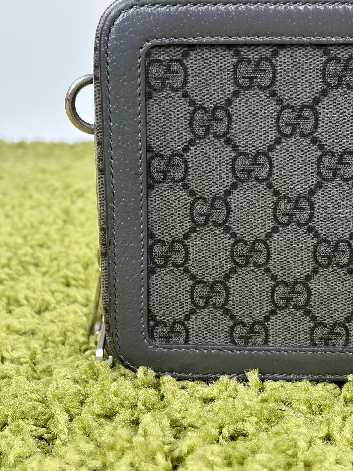 Borsa Gucci Ophidia in Tela GG Verde con tracolla rimovibile