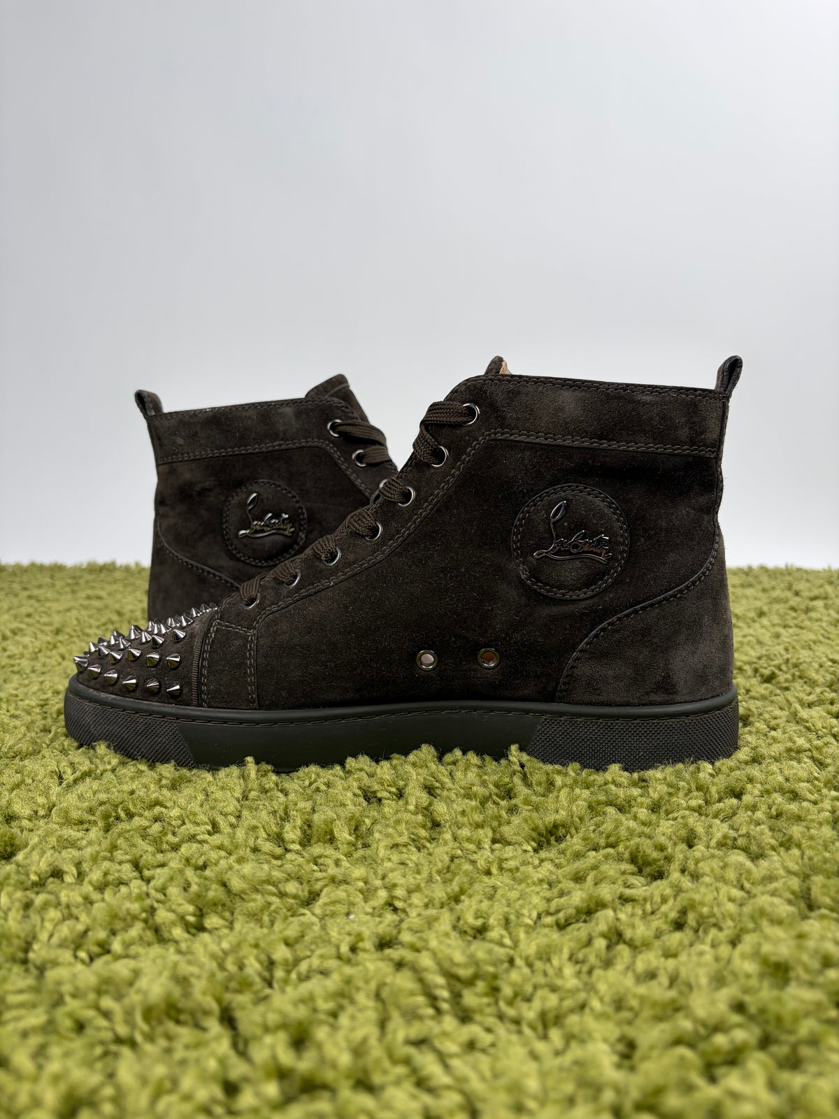 Christian Louboutin Spikes High Marrone 41.5