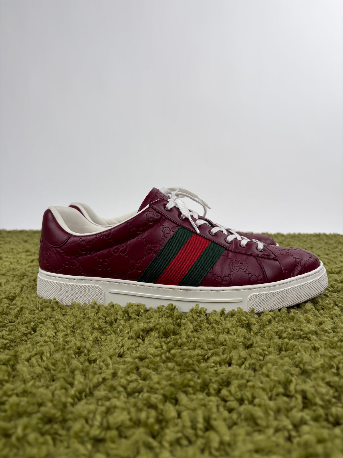 Gucci Ace Low Bordeaux 11