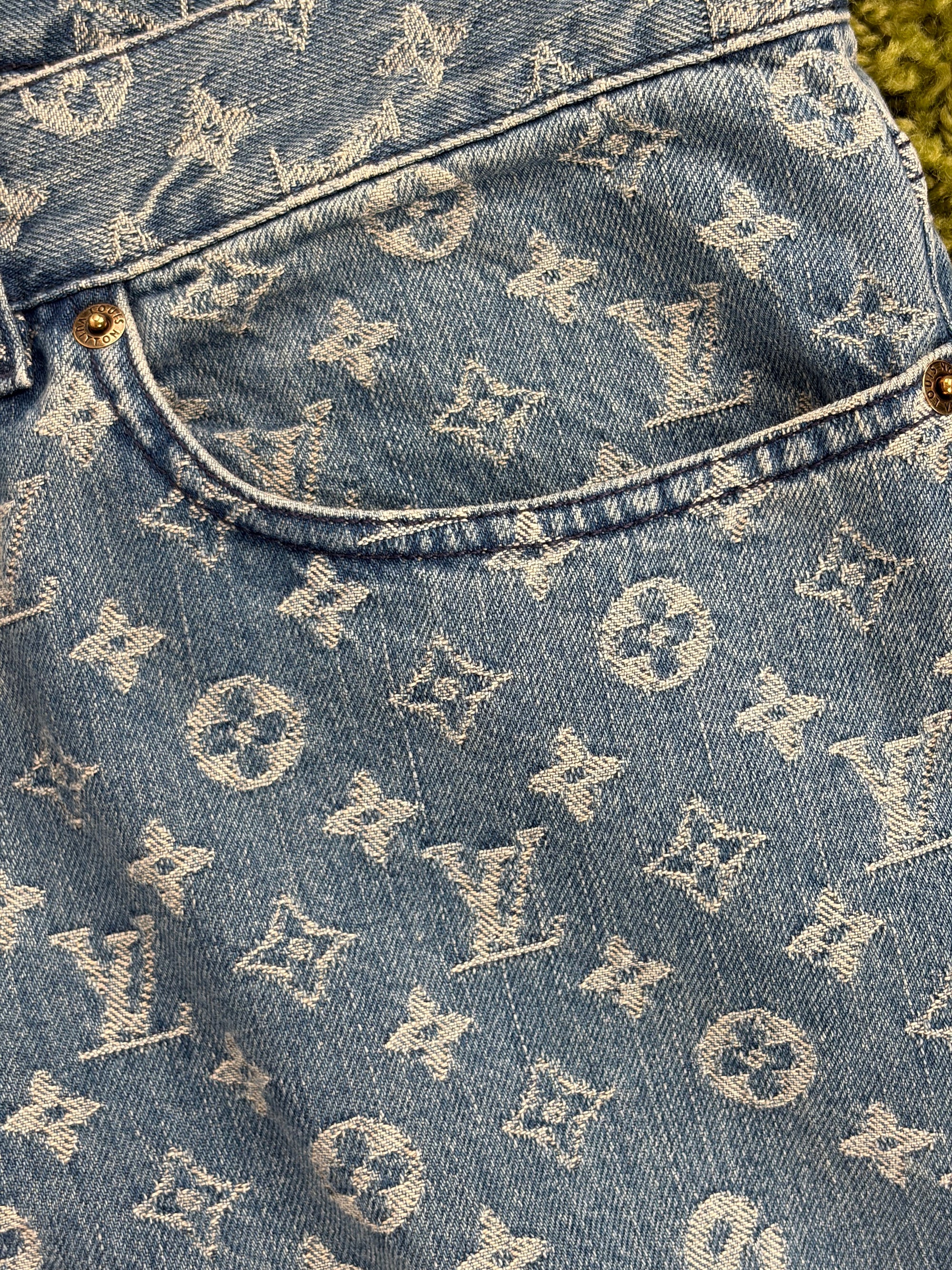 Completo Louis Vuitton X Supreme Size 50/34 blu e bianco
