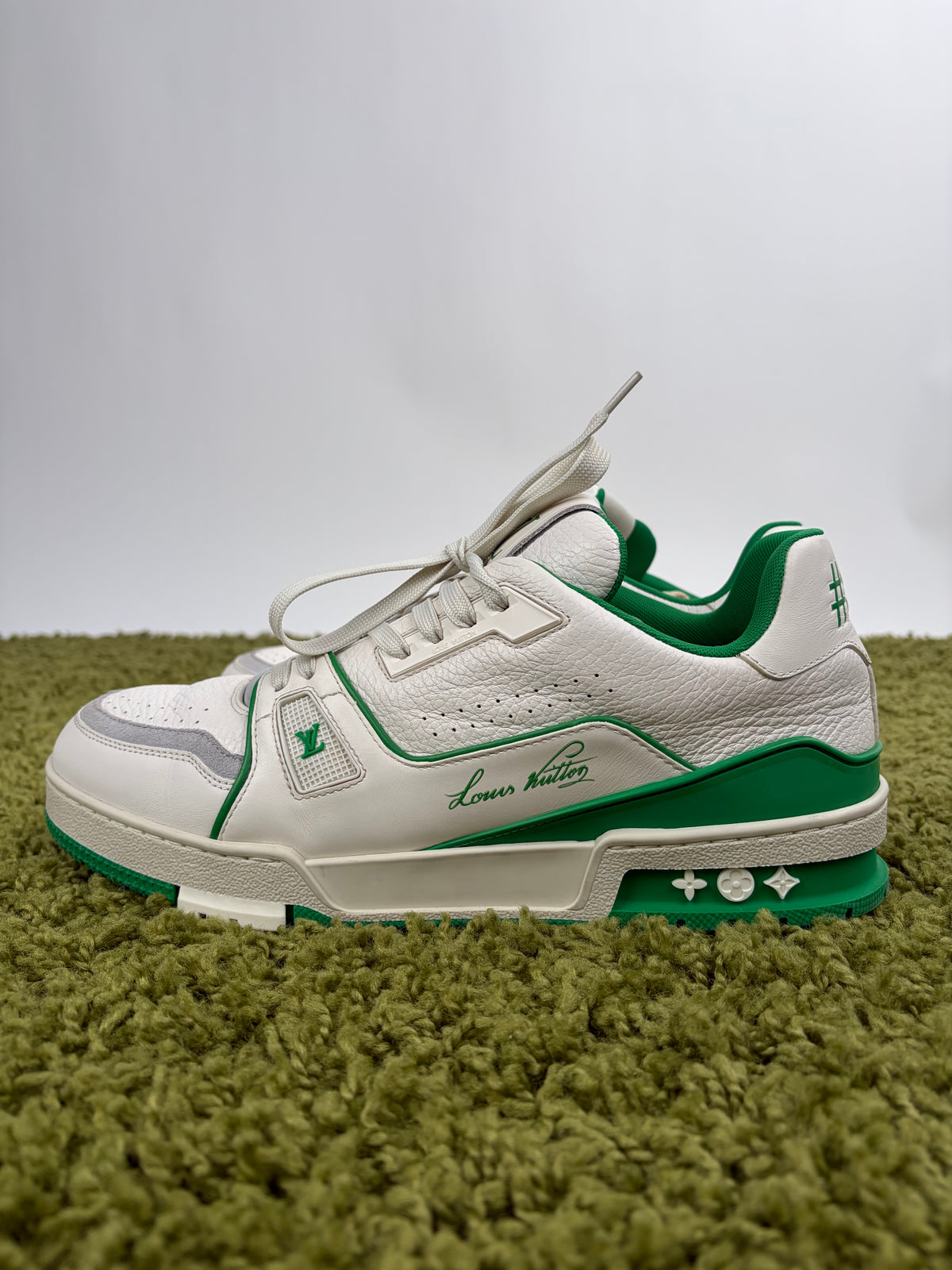 Louis Vuitton Trainer Bianca Verde 8