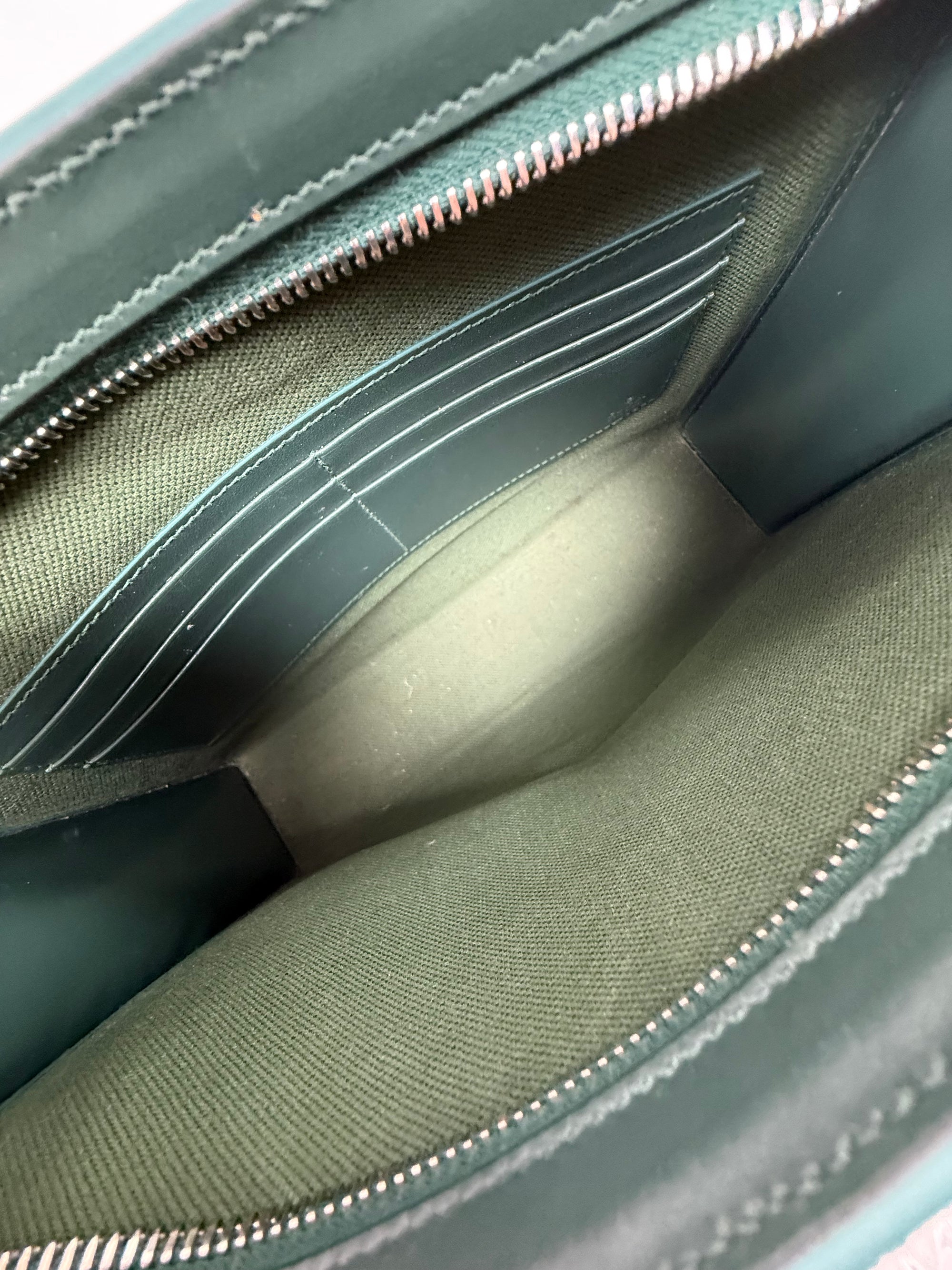 Pochette Gucci blu e verde