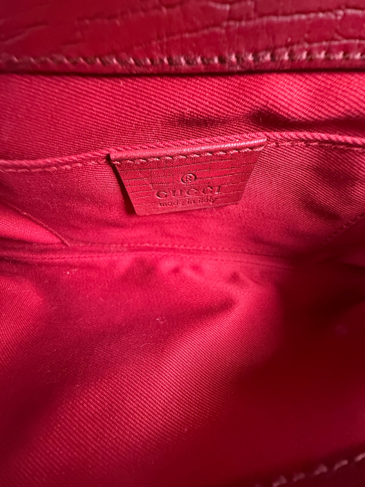 Borsa Gucci Horsebit Chain Rossa