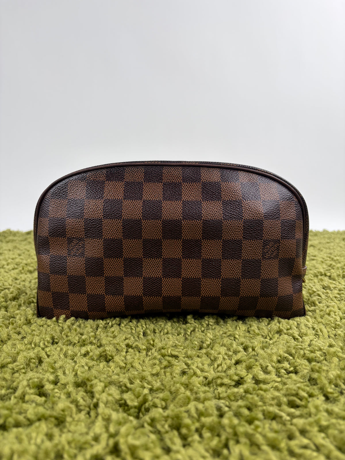 Beauty Case Louis Vuitton in tela Damier Marrone