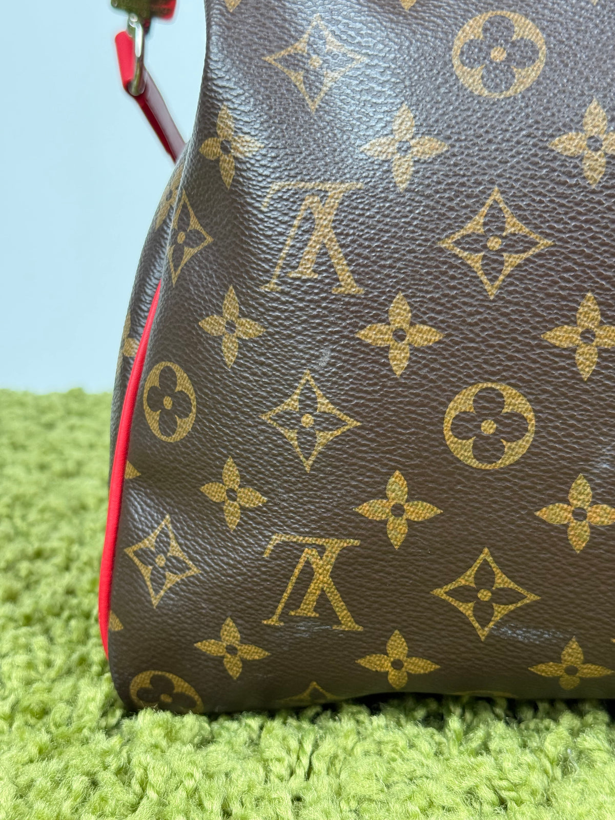 Keepall Bandoulière 45 Louis Vuitton Marrone Rosso