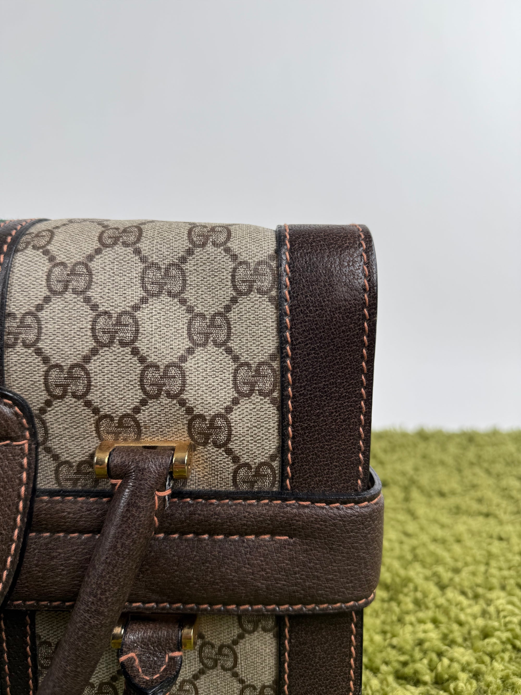 Gucci Savoy Borsa rigida in tela Monogram