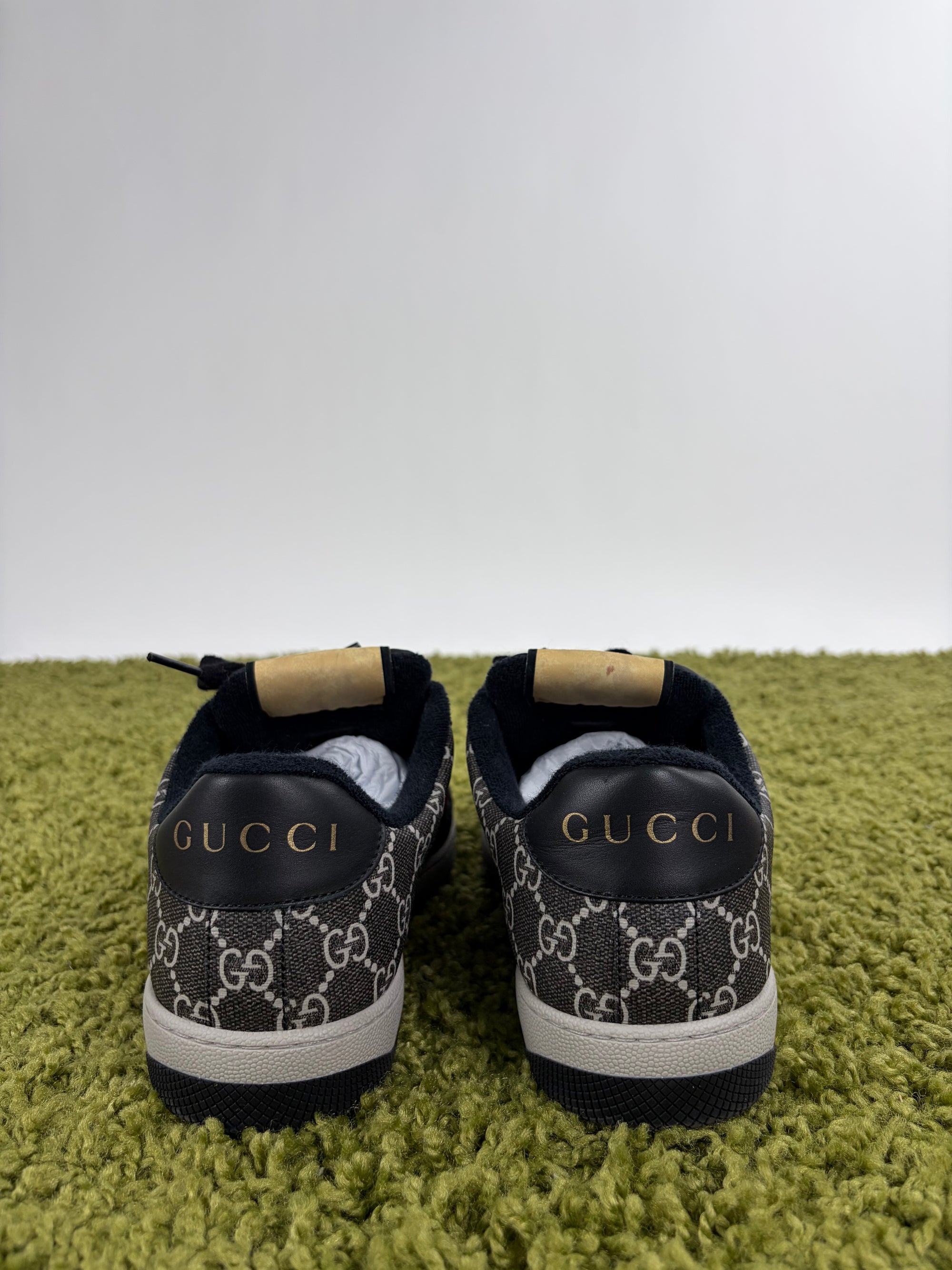 Gucci Ace Size 6.5=40.5 calza 41 nere verdi e rosse