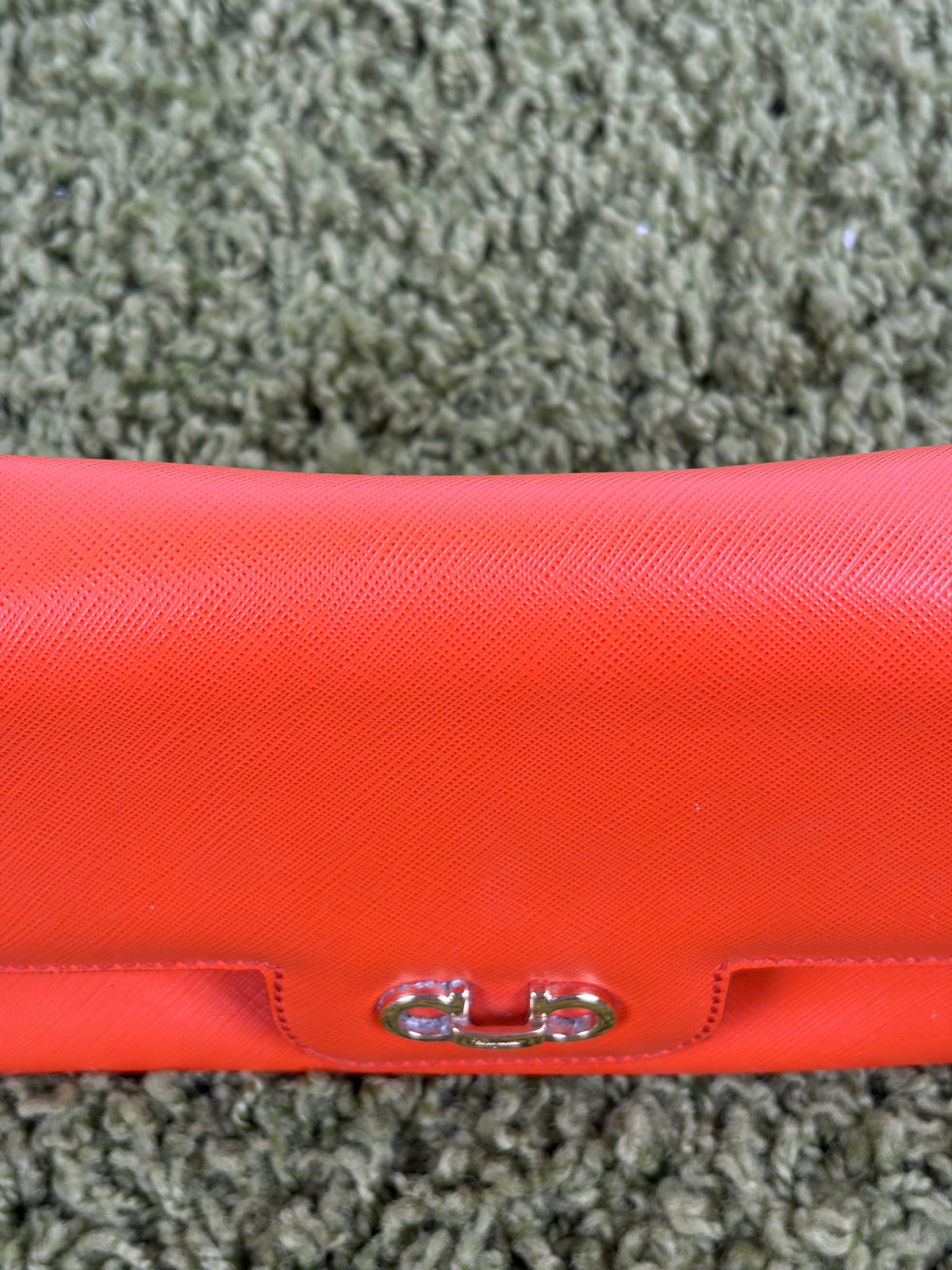 Borsa Ferragamo Gancini Chain Arancione