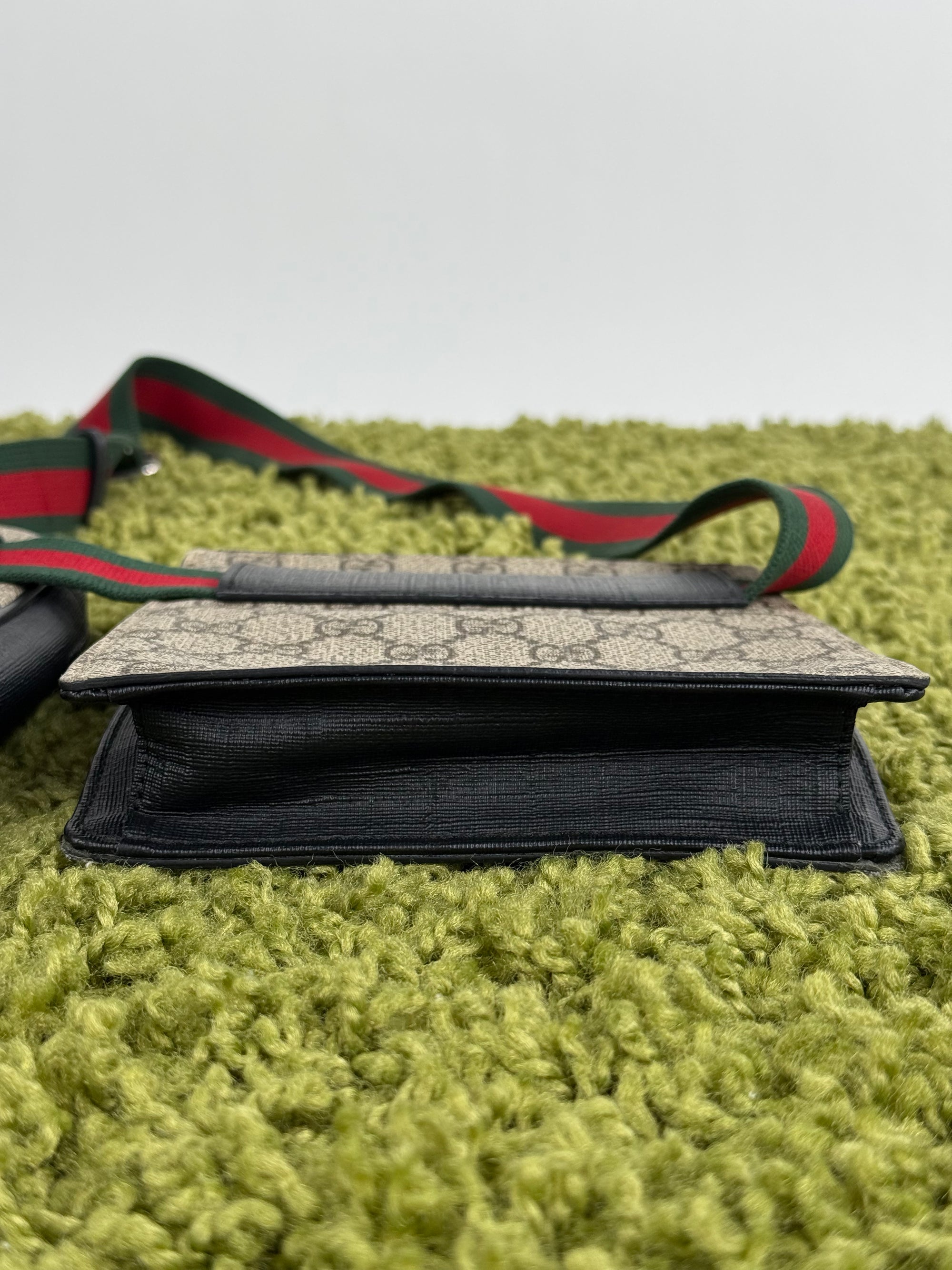 Gucci Double Belt Bag Beige