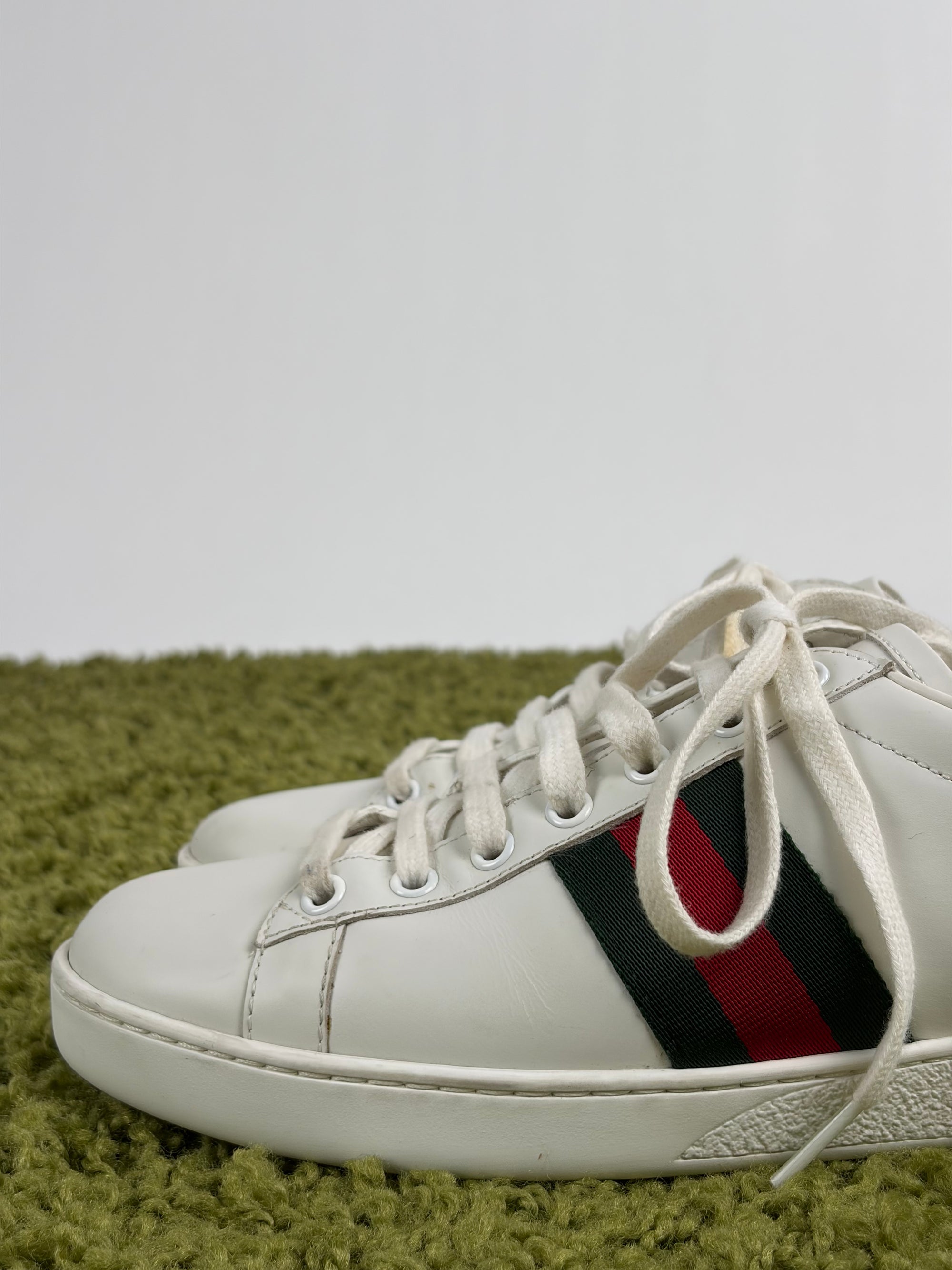 Gucci Ace Size 39 bianche verdi e rosse