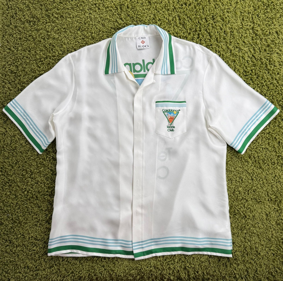 Camicia Metaphysical Tennis Icon Casablanca Bianca Multicolor XL - Second Hand Di Fiore