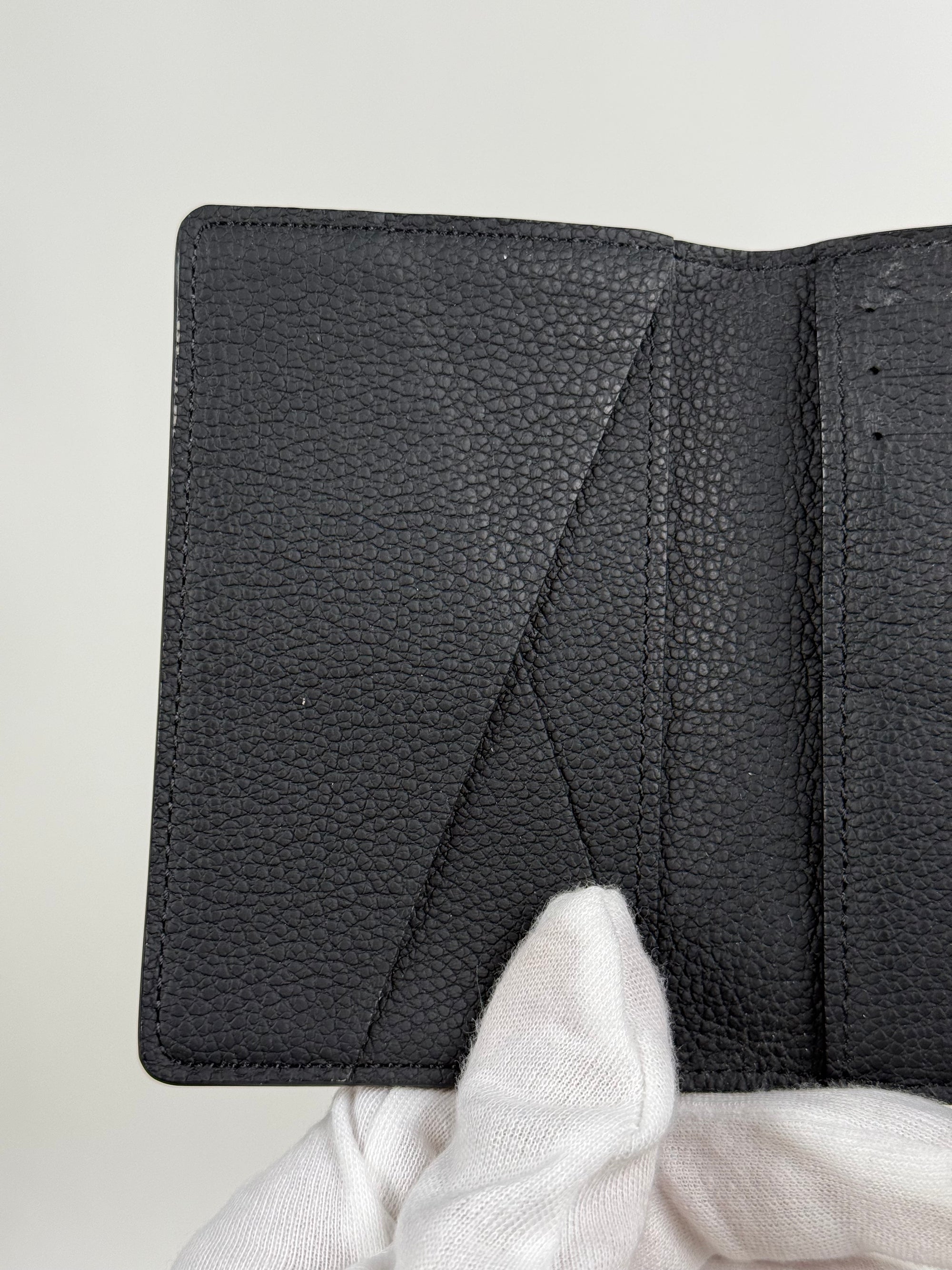 PortaCarte Organizer Tascabile In Damouflage Louis Vuitton Nero