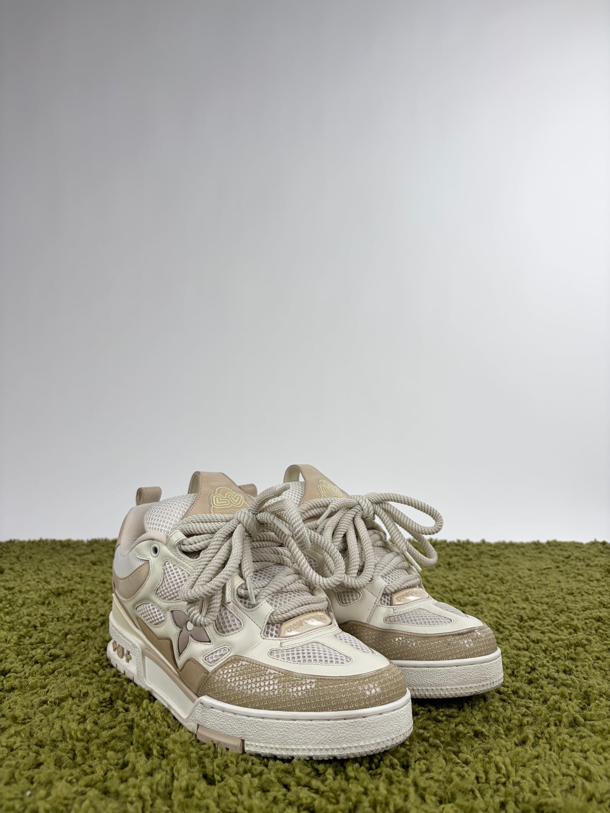 Louis vuitton skate Size 8=42 calza 43 beige e bianca