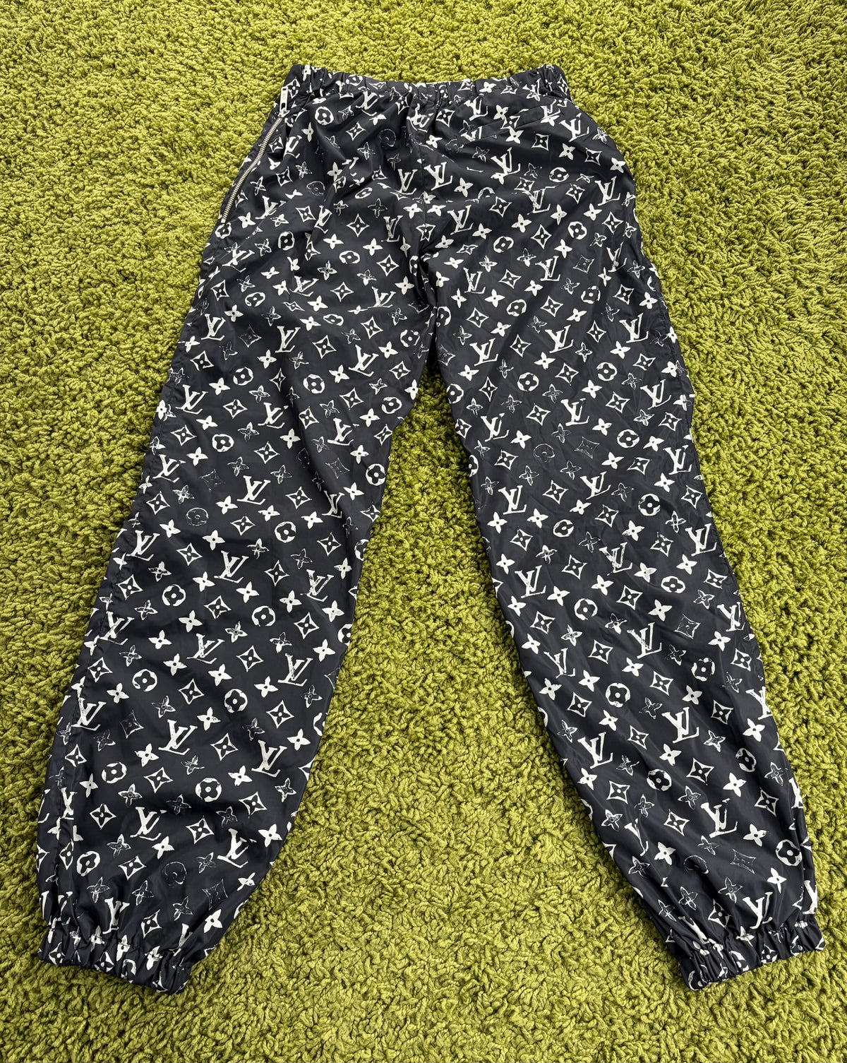Pantalone Louis Vuitton Stencil Effect Monogram Nero 36