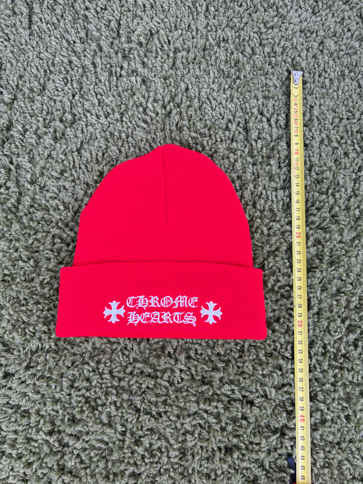 Cappello Chrome Hearts Rosso ONE SIZE