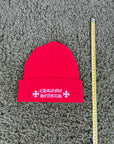 Cappello Chrome Hearts Rosso ONE SIZE