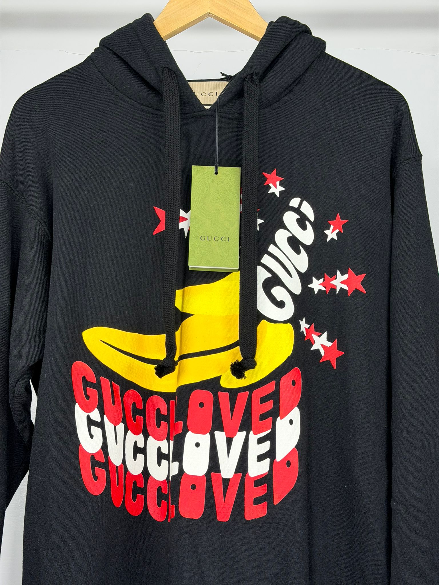 Felpa Gucci Size S nera gialla e rossa