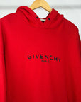 Felpa Givenchy Size L rossa e nera