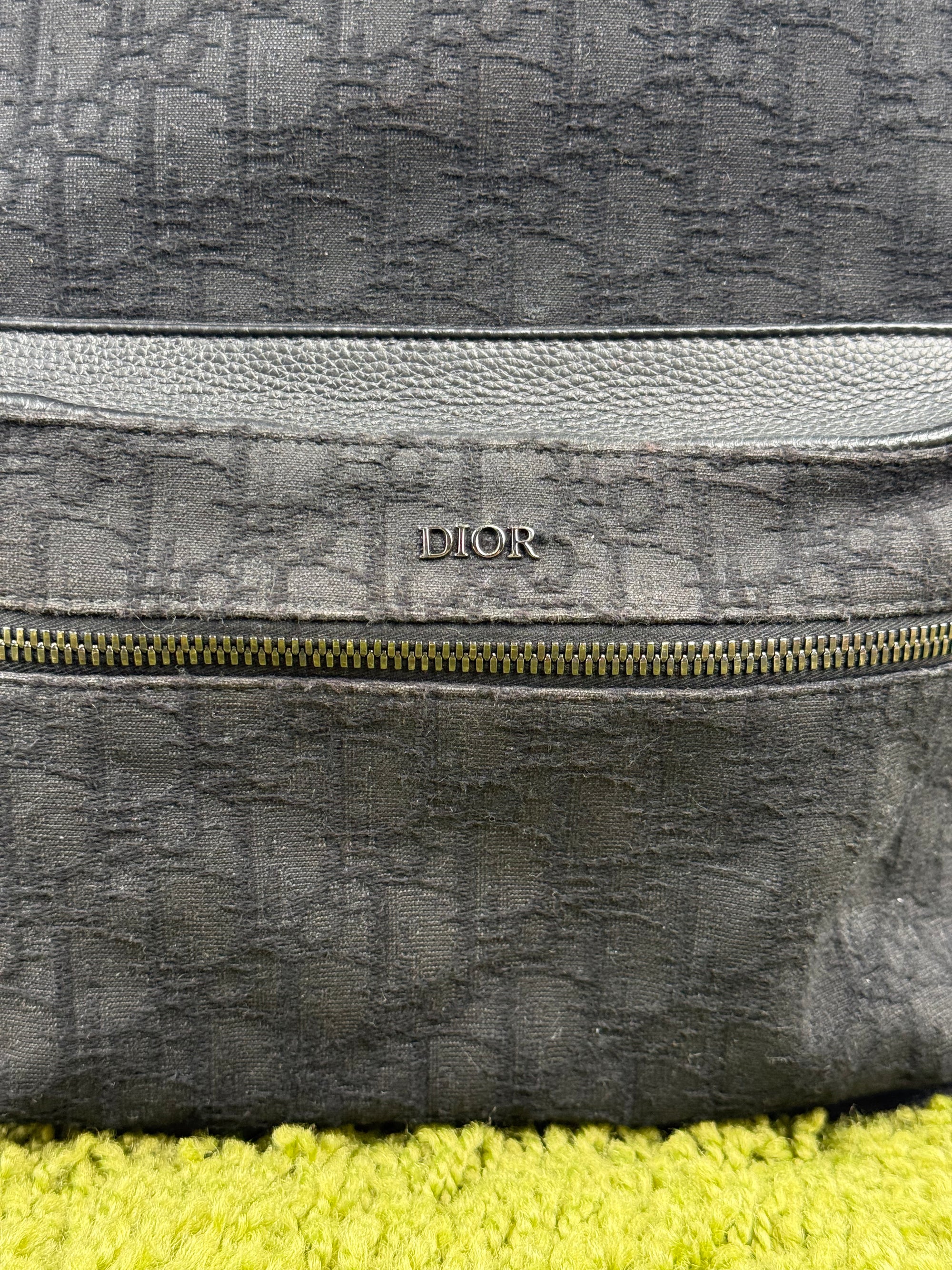 Zaino Ridere Oblique In Jacquard Christian Dior Nero