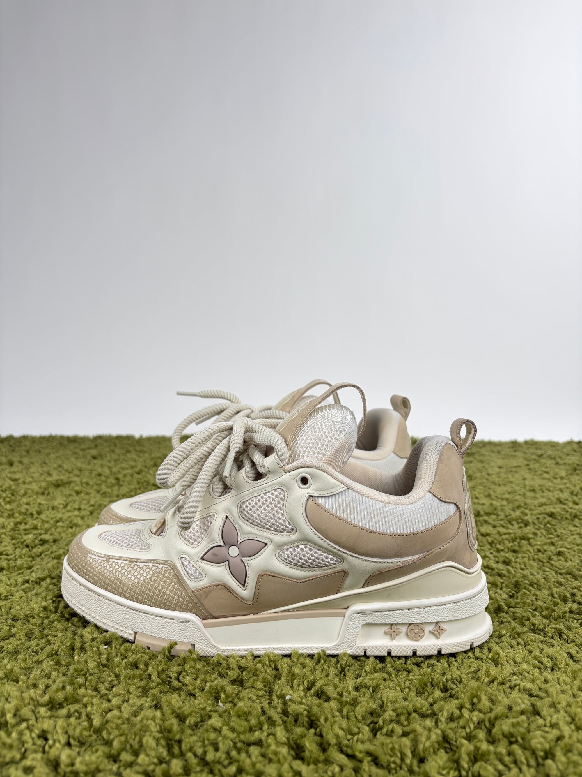 Louis vuitton skate Size 8=42 calza 43 beige e bianca