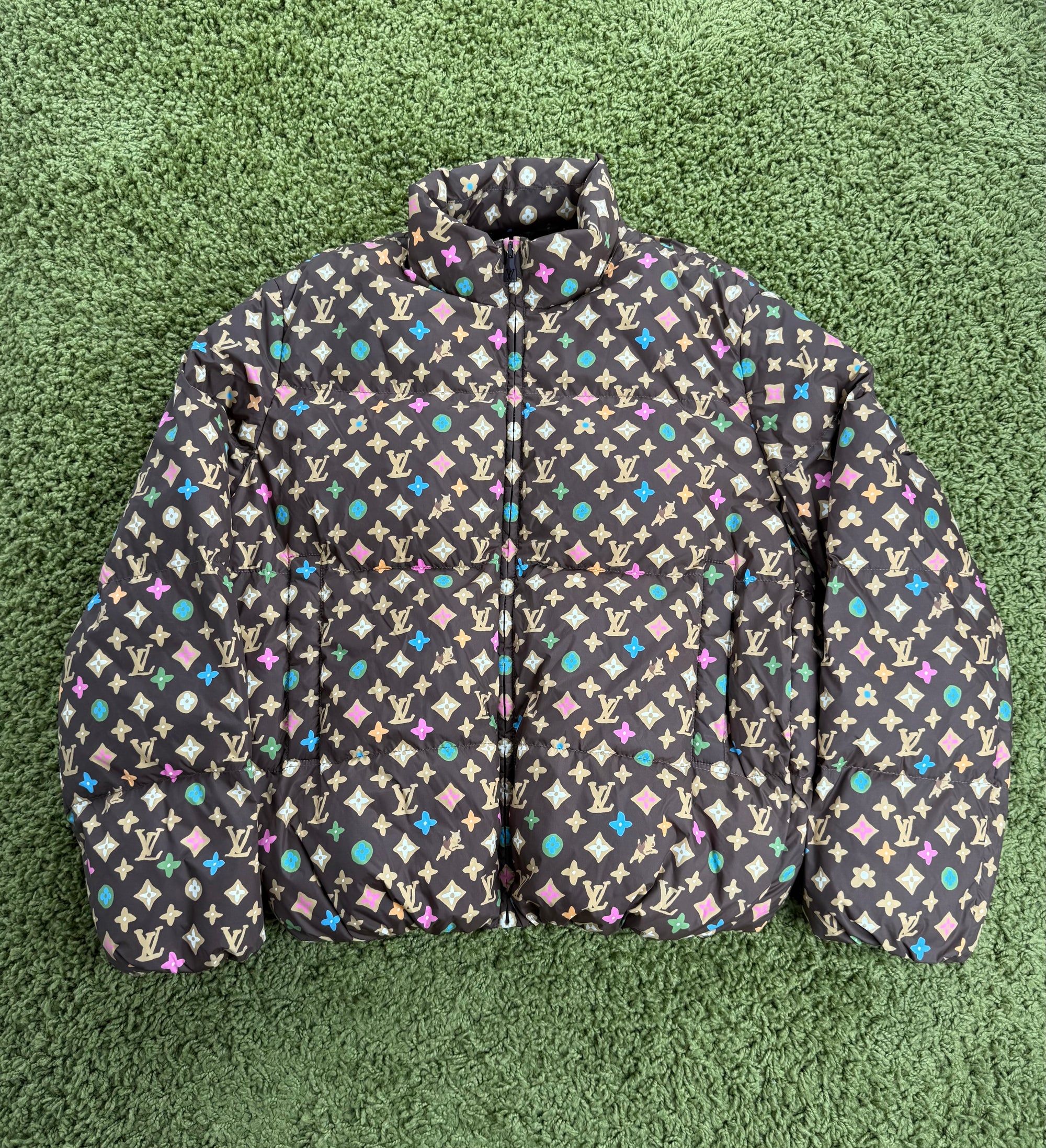 Giubbotto Louis Vuitton Marrone Multicolor 48