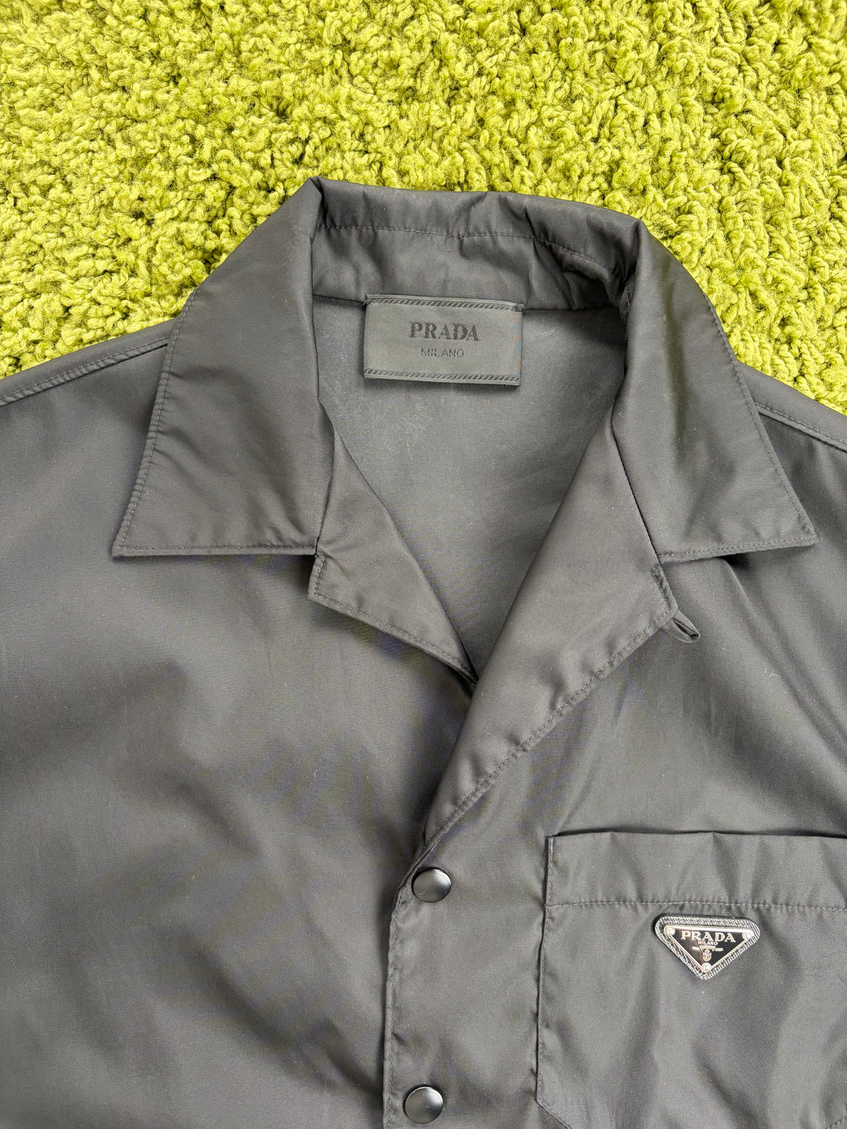 Camicia Prada in Re-Nylon Nero L