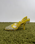Tacchi Bottega Veneta Sparkle Stretch Gialli 39.5